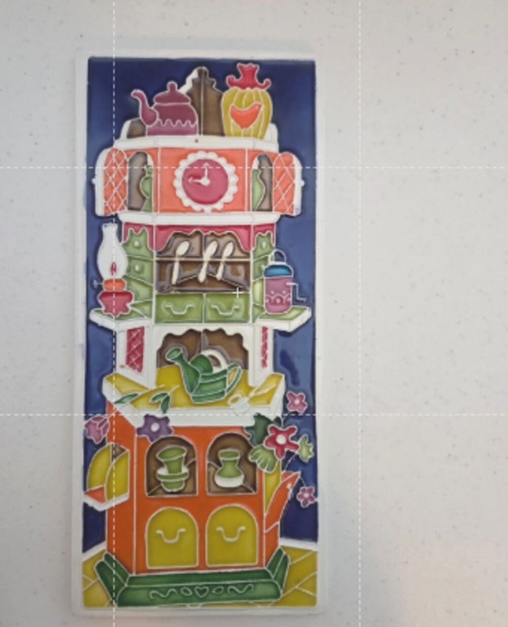 Creazioni Luciano Italian Ceramic  Relief Wall Art Tile Kitchen Vintage Plaque